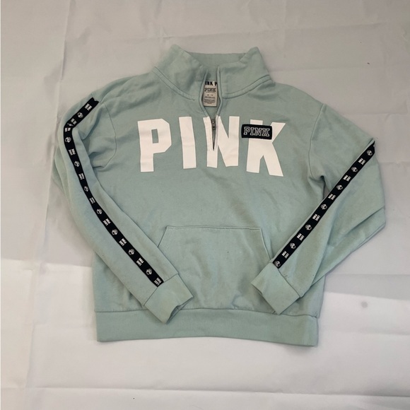 💙 Women’s Light Blue Quarter-Zip Sweater by PINK – Size XS 💙 - Picture 6 of 12